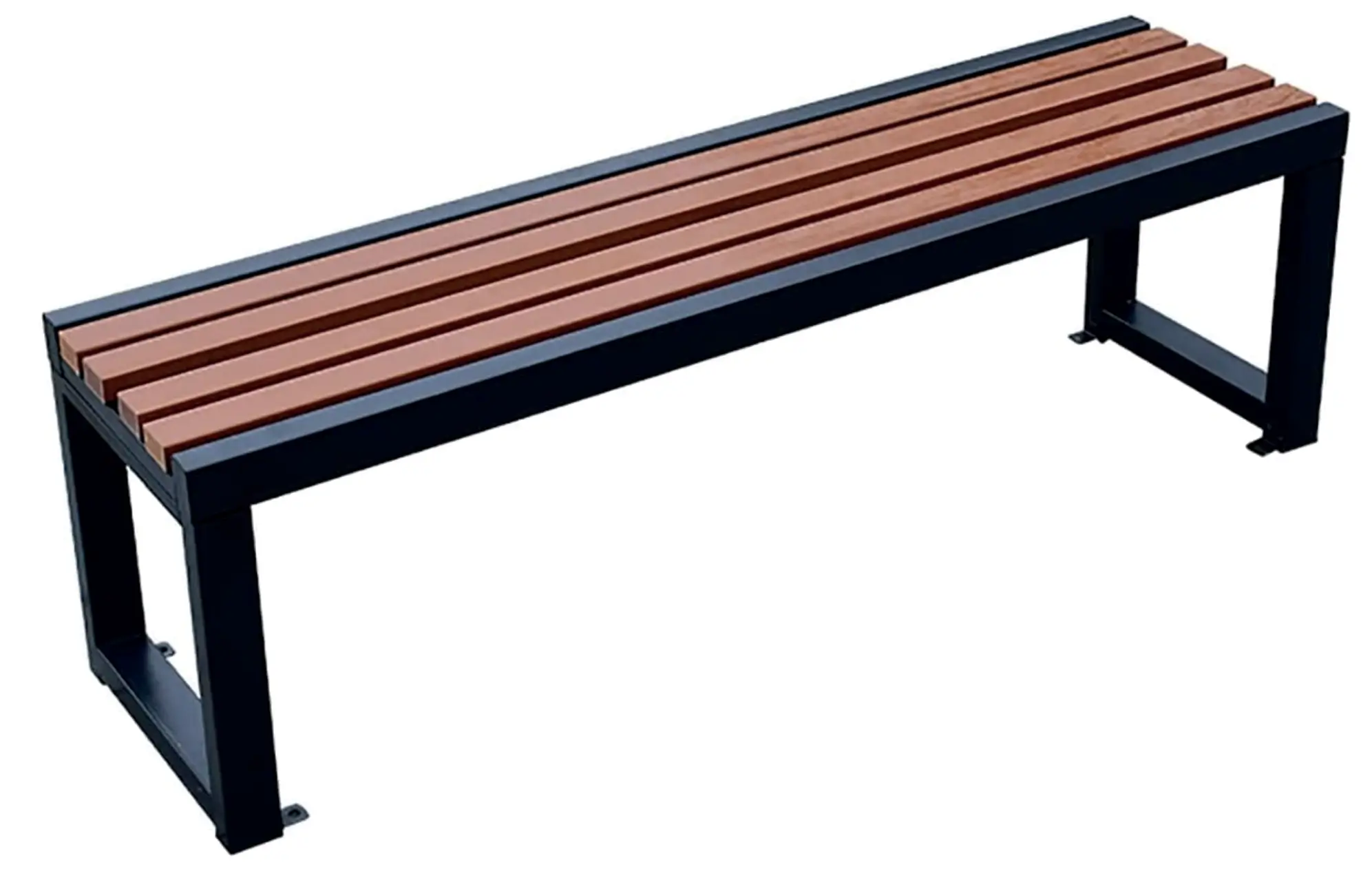 Banc public 2 (1) Banc Métallique avec bardage bois pour jardin publique Algérie